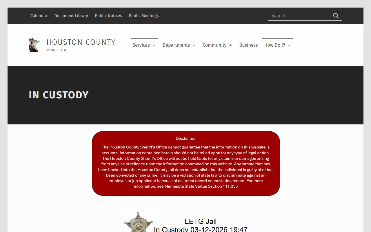 houston county sheriff in custody houston county released inmates