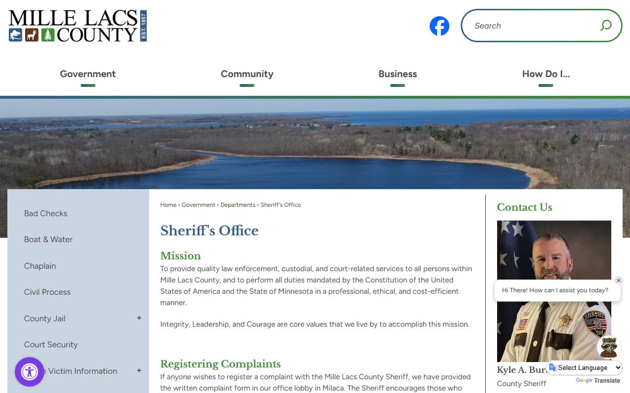 mille lacs county released inmates sheriff office