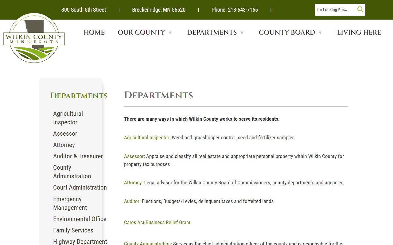 Wilkin County released inmates sheriff office website